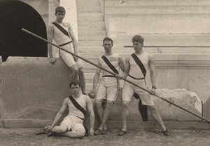 Amerikanische Athleten bei den Olympischen Sommerspielen, Athen, Griechenland. 1896