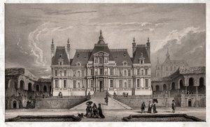 Schloss von Maison Lafitte, um 1850 (Gravur) von . .
