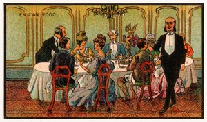 Chemisches Abendessen, um 1910 von . .