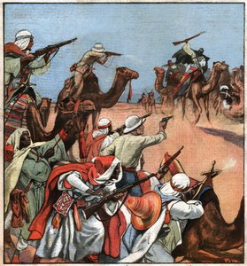 Kolonialer französischer Konvoi im Maghreb von Ferdinand Georg Waldmuller
