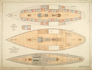 Deckpläne des Choptank-Bootes "Ida"