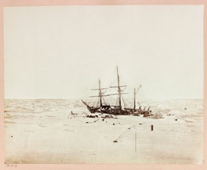 Arktische Expedition (1875-1876) des Kapitäns George Nares (1831-1915): Floeberg Beach, Alert im Winterquartier von Frederick (attr. to) Barnard