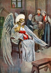 Schutzengel, ca. 1910 (Gravur) von . .