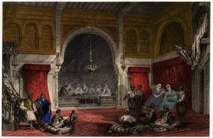 Innenraum in Algerien, ca. 1840 von . .