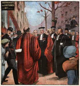 Richter auf einer Straße in Paris