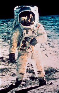 Bemannte Raumfahrt, USA, Apollo 11 Edwin "Buzz" Aldrin auf dem Mond von Ferdinand Georg Waldmuller