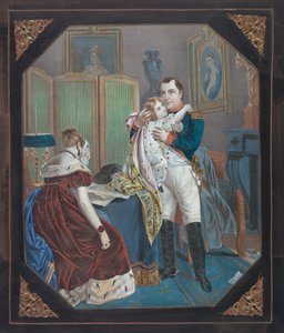 Napoleon und Kaiserin Marie-Louise mit dem König von Rom, ca. 1860