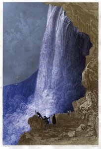 Niagarafälle, USA. um 1860 (Gravur) von . .
