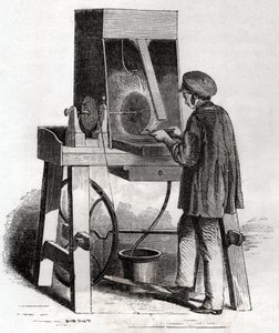 Arbeiter in der Silberschmiede