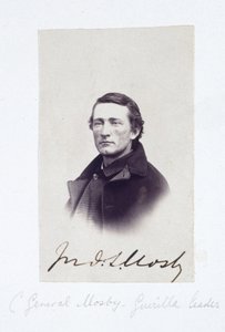 Porträt von General Mosby, konföderierter Guerillaführer, um 1863 von Frederick (attr. to) Barnard