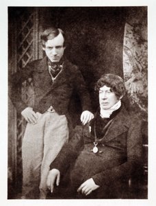 Porträts von Charles Kirkpatrick Sharpe (1781-1851), schottischer Antiquar und Künstler, mit einem unbekannten Kollegen von John Pardon