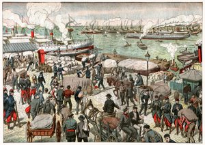 Rückkehr zur Arbeit im Hafen von Marseille von . .