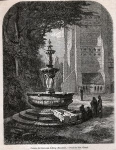 Heiliger Johannes des Fingers, um 1850 (Gravur) von . .
