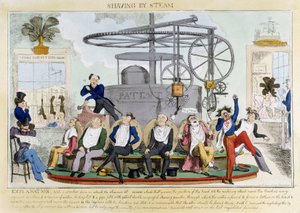 Rasieren mit Dampf, ca. 1810