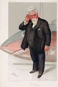Sir Hiram Maxim, amerikanisch-britischer Ingenieur und Erfinder