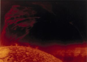 Sonneneruption im Helium-3-Licht, fotografiert von Skylab