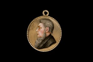 Südafrikanische Münze, Paul Kruger handkoloriert von Anglo-Burenkrieg-POWs von Hippolyte Lalaise Devéria
