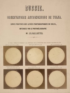 Die Sonne, fotografiert mit einem Dallmeyer-Heliographen, Vilnius, Litauen von Frederick (attr. to) Barnard