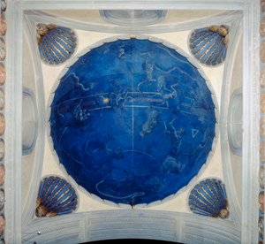Gewölbe der Scarsella in der Sagrestia Vecchia oder Alten Sakristei, Basilika San Lorenzo, Florenz