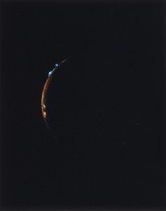 Vulkane am Rand von Io, einem der Monde des Jupiter von Ferdinand Georg Waldmuller
