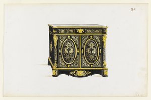 Design für ein Kabinett im Boulle-Stil von Pagny