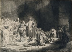 Christus mit den Kranken um sich, empfängt kleine Kinder (Der 