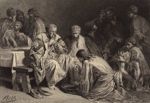 Jesus wäscht die Füße der Jünger