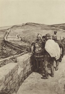 Ein General blickt von Hadrians Mauer von after Amedee Forestier