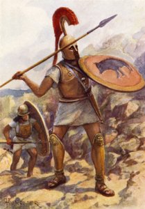 Ein Hoplit in der Armee von Servius Tullius