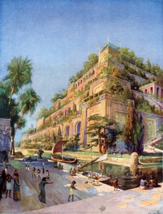 Schöne Rekonstruktion der Hängenden Gärten von Babylon