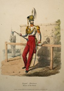 Royal Marines Kapellmeister, ca. 1830 (handkolorierte Lithografie)