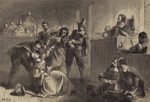 Edmund Cheesemans Frau vor Gouverneur Berkeley von after Felix Octavius Carr Darley