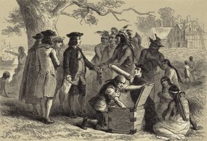 Penns Vertrag mit den Indianern von after Felix Octavius Carr Darley