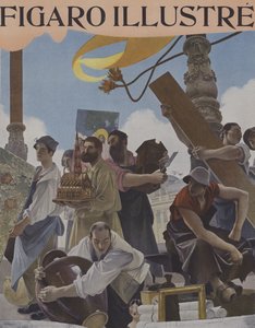 Weltausstellung 1900 von after Francois Flameng