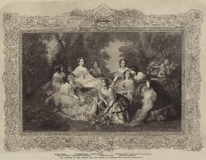 Die Kaiserin der Franzosen und ihre Ehrendamen von after Franz Xaver Winterhalter