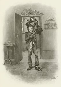Bob Cratchit und Tiny Tim von after Frederick Barnard