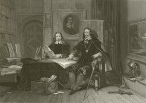 Der König und Hyde in Oxford von after George Cattermole
