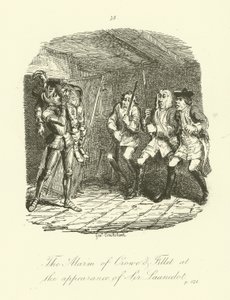 Illustration für Launcelot Greaves von Tobias Smollett von after George Cruikshank