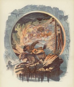 Illustration für Tam OShanter von Robert Burns von after George Cruikshank