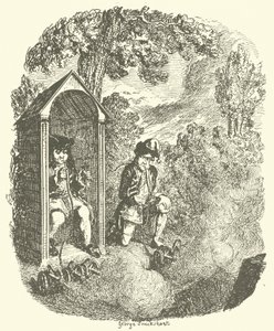 Illustration für Tristram Shandy von after George Cruikshank