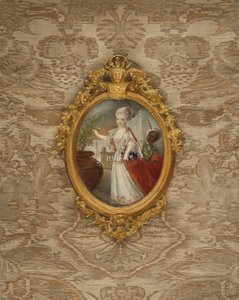 Porträt von Prinzessin Wilhelmine von Preußen im Alter von 6 Jahren