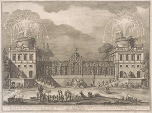 Die Seconda Macchina für die Chinea von 1763: Die Weinlese