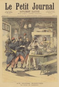 Französische Militärmanöver von after Henri Meyer