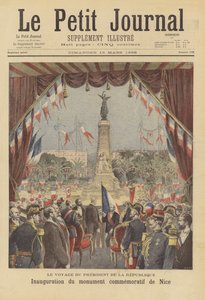 Einweihung eines Denkmals zur Erinnerung an die Wiedereingliederung der Grafschaft Nizza in Frankreich
