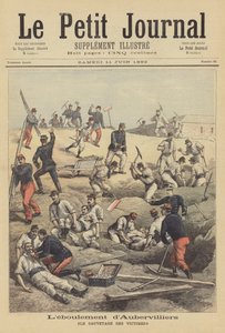Rettung der Opfer des Erdrutsches in Aubervilliers