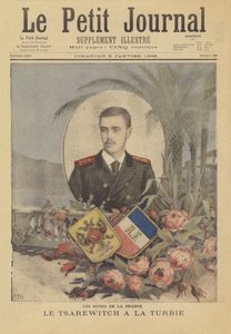 Königliche Besucher in Frankreich: Der russische Zarewitsch in La Turbie von after Henri Meyer