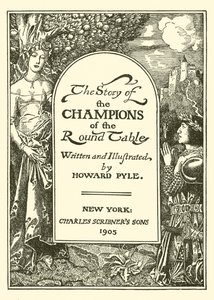Titelseite von Die Geschichte der Champions der Tafelrunde von after Howard Pyle