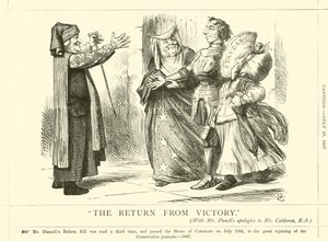 Die Rückkehr vom Sieg von after John Tenniel