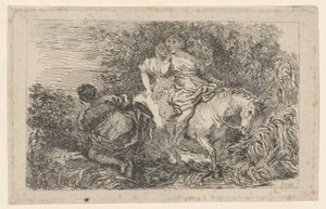 Die Flucht der Cloelia von after Livio Mehus Jean Honoré Fragonard