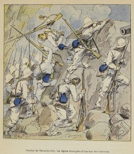Kampf von Tsinainondry, Die Fremdenlegion stürmt die Batterien von after Louis Charles Bombled